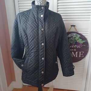 Northern Reflections Women's Medium Quilted Coat With Animal Print Interior